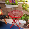 Table d'appoint pliante pour patio, petite table d'extérieur