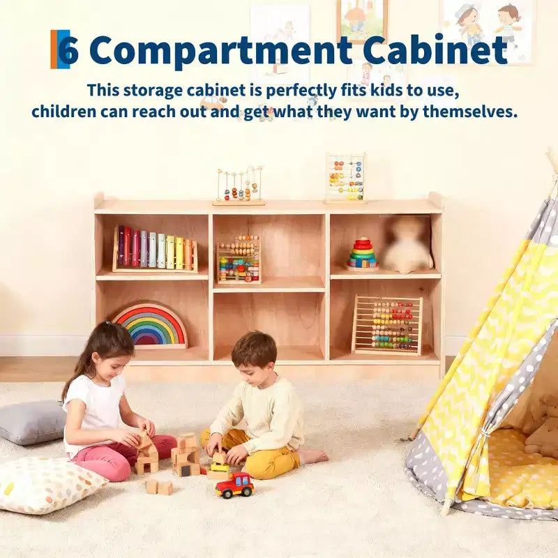 Étagère de rangement en bois, organiseur de livres, bibliothèque pour enfants avec finition naturelle