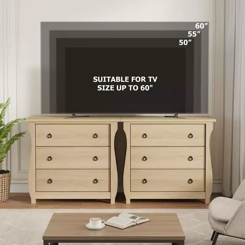 Commode en bois à 3 tiroirs Meuble de rangement moderne