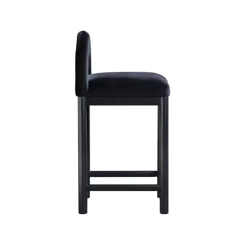 Tabouret de bar en velours