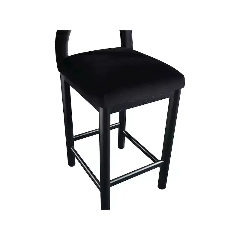 Tabouret de bar en velours