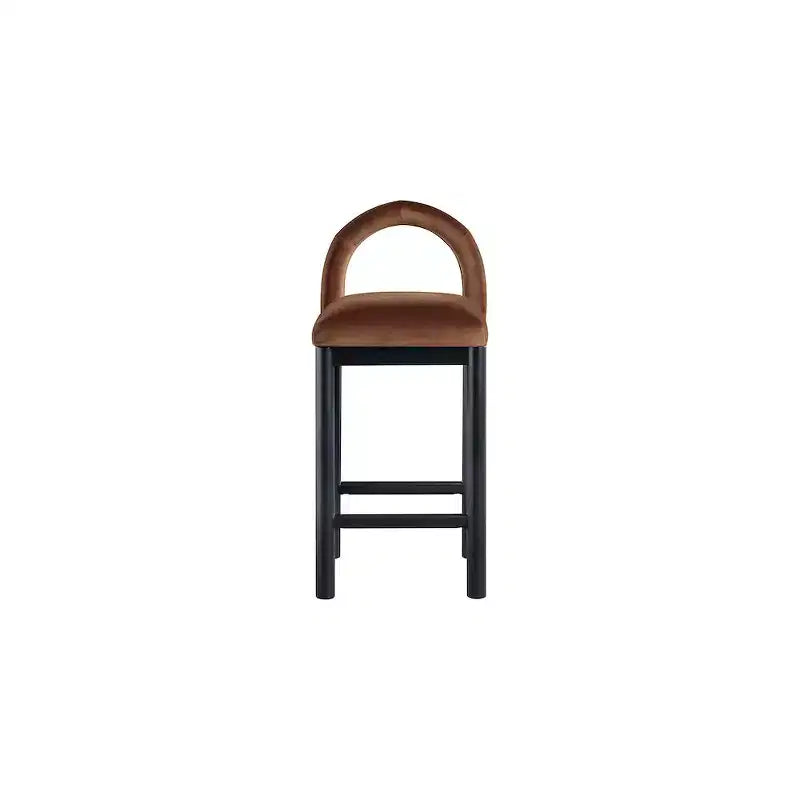 Tabouret de bar en velours