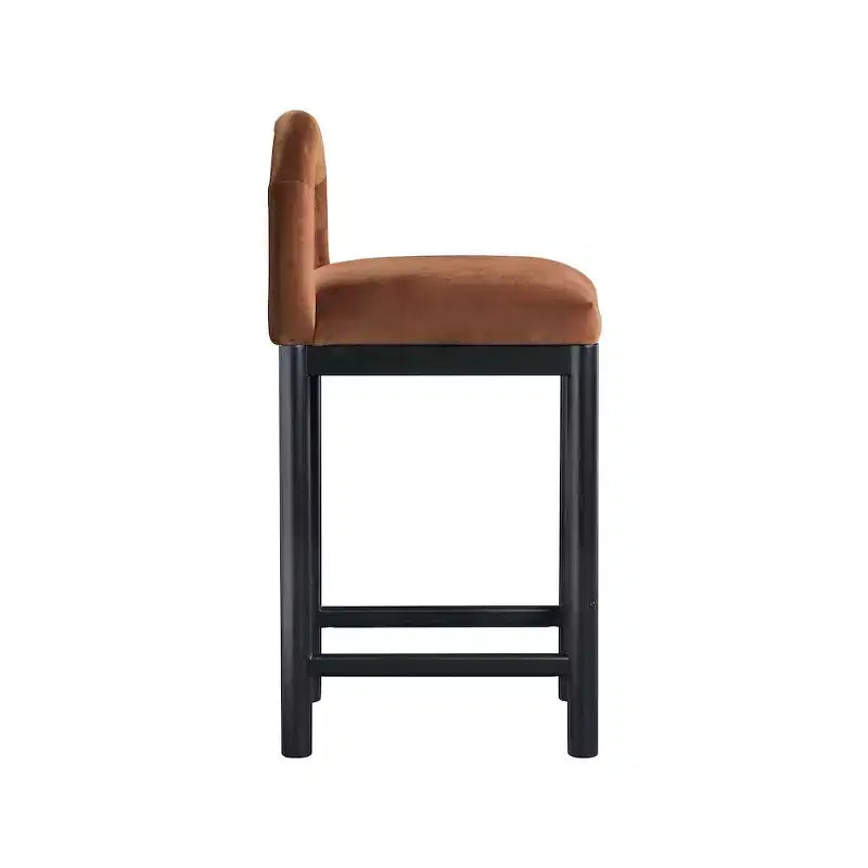 Tabouret de bar en velours