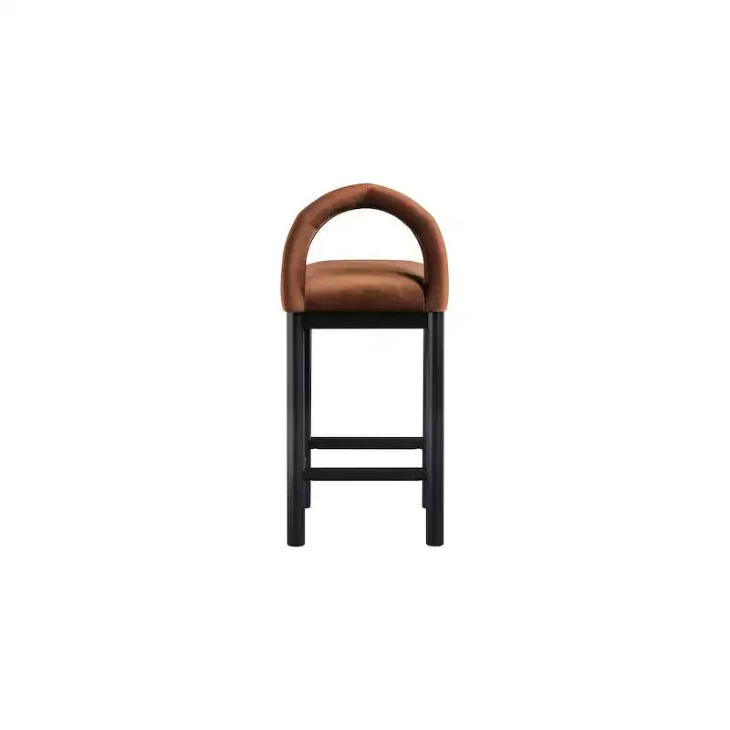 Tabouret de bar en velours