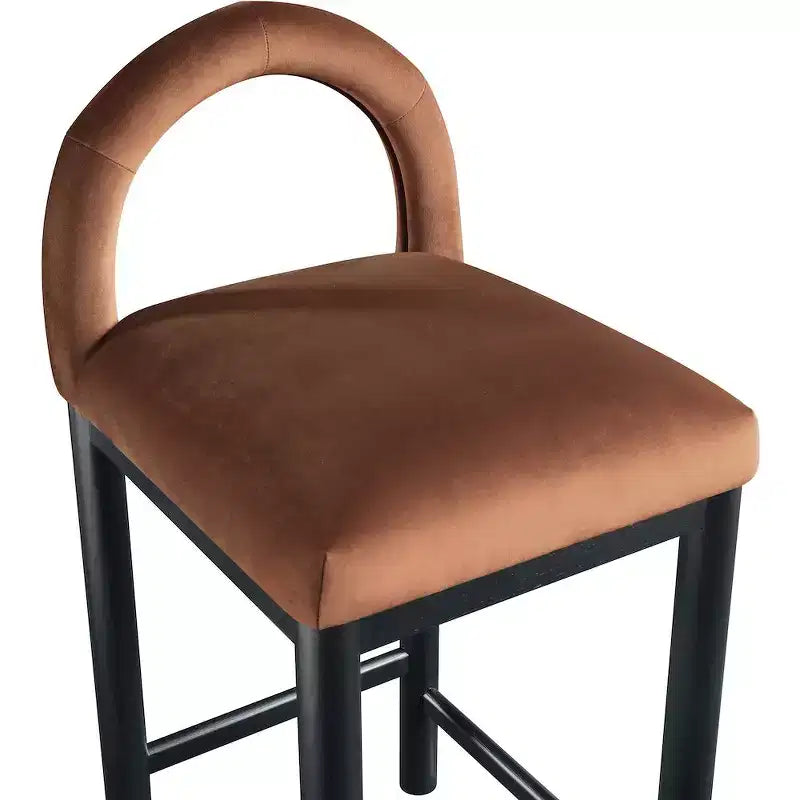 Tabouret de bar en velours