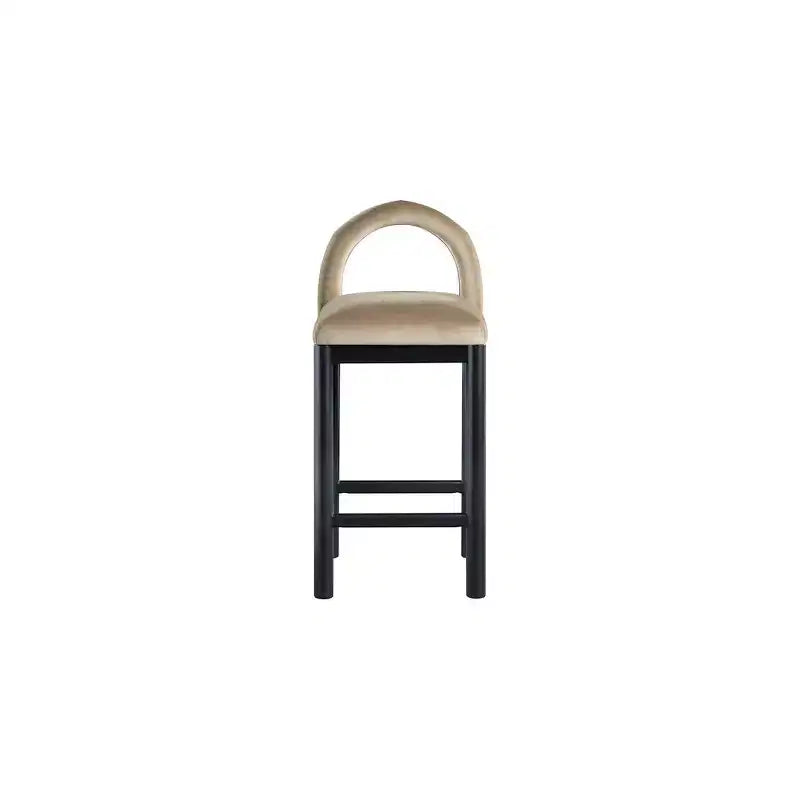 Tabouret de bar en velours