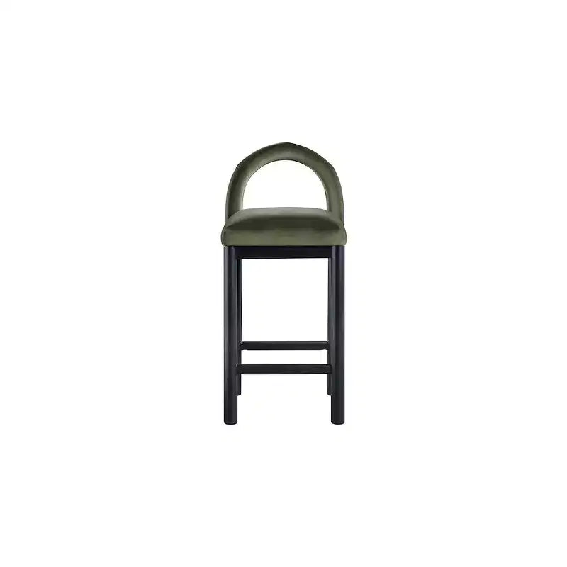 Tabouret de bar en velours