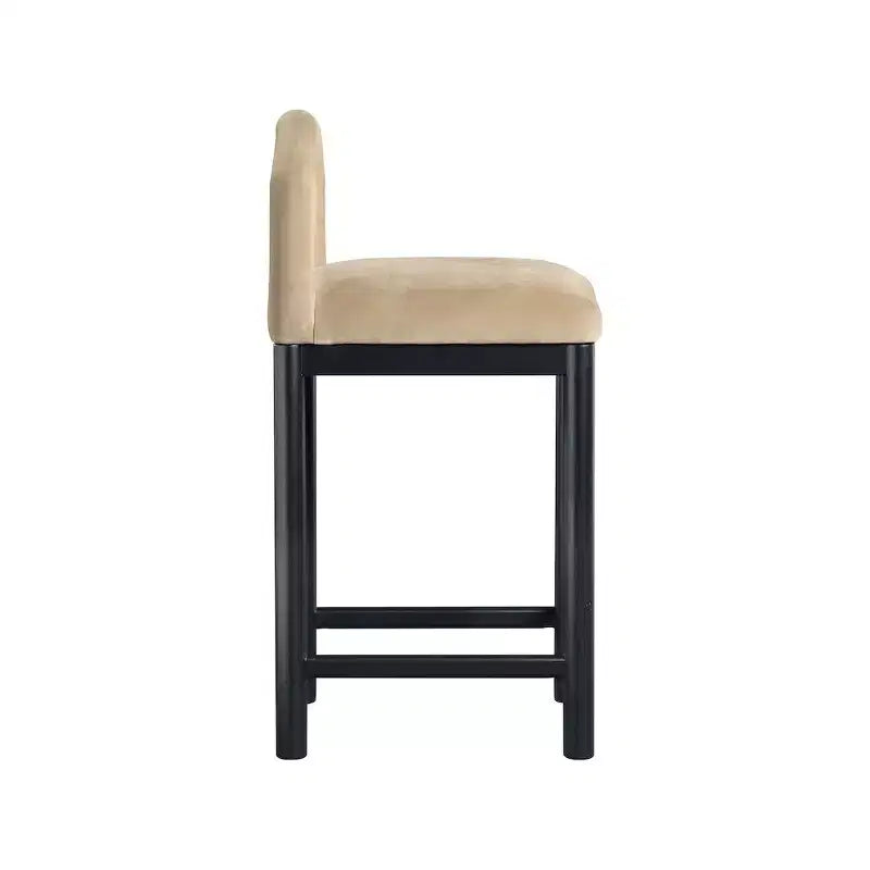Tabouret de bar en velours