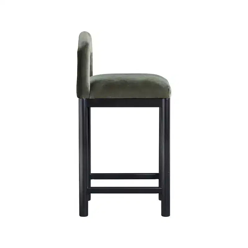 Tabouret de bar en velours