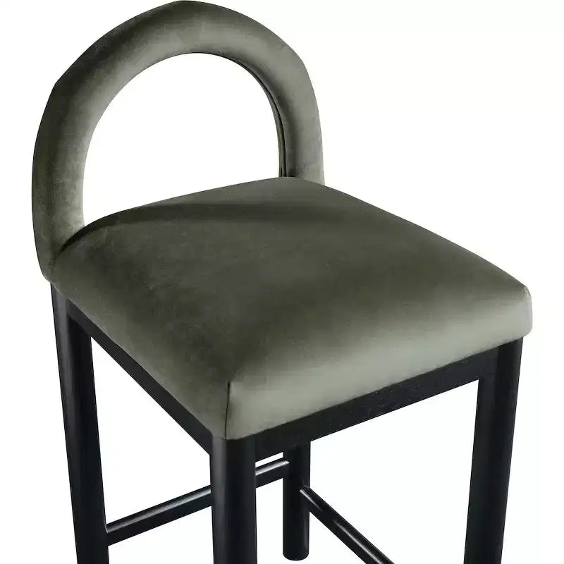 Tabouret de bar en velours