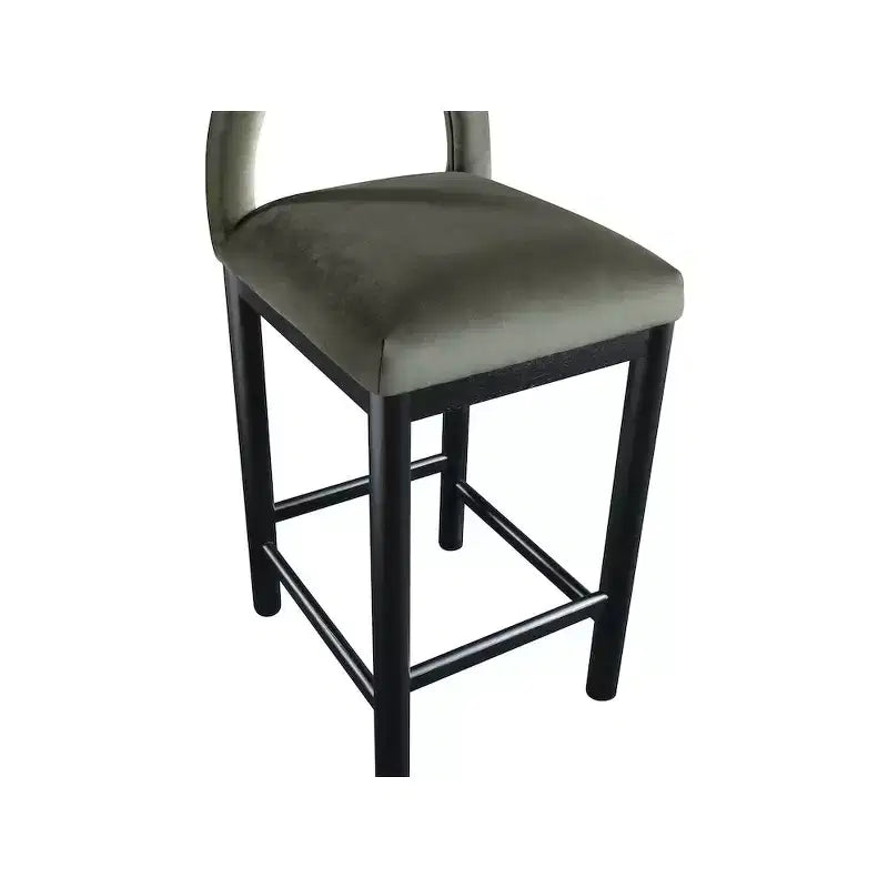 Tabouret de bar en velours