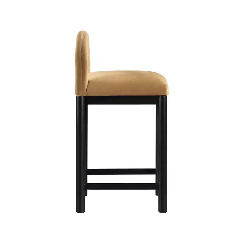 Tabouret de bar en velours