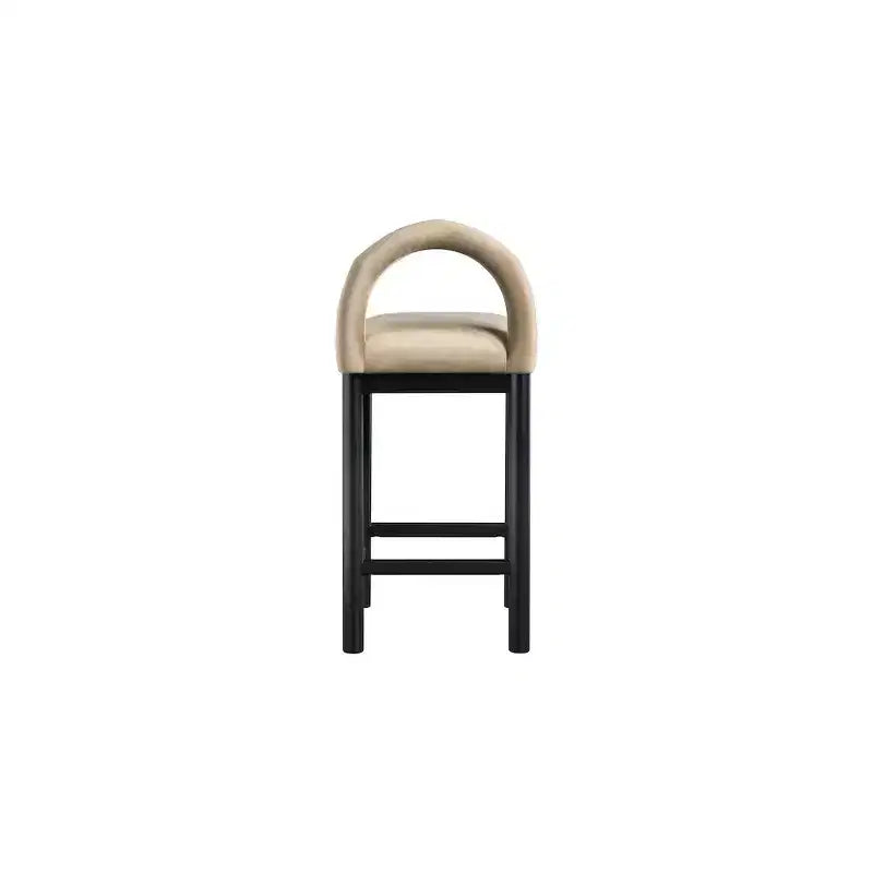 Tabouret de bar en velours
