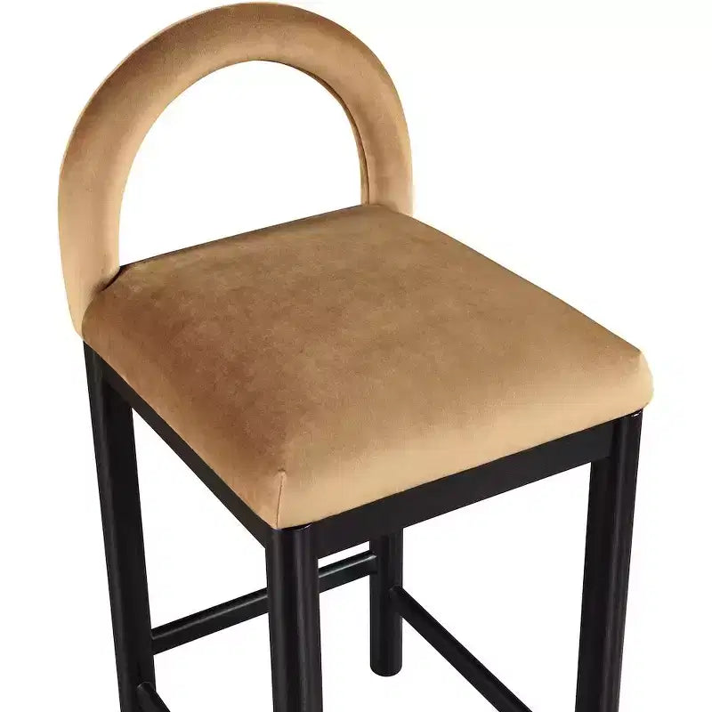 Tabouret de bar en velours