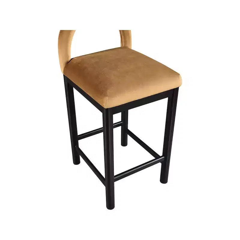 Tabouret de bar en velours