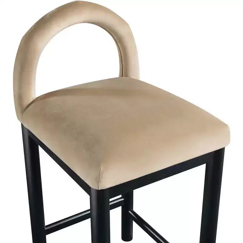 Tabouret de bar en velours
