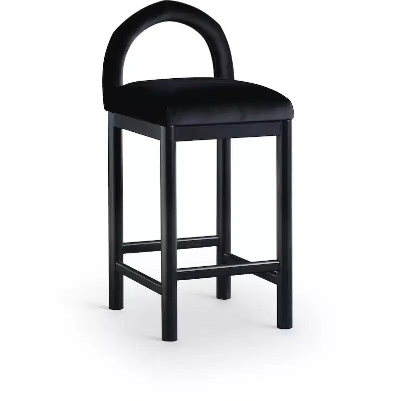 Tabouret de bar en velours