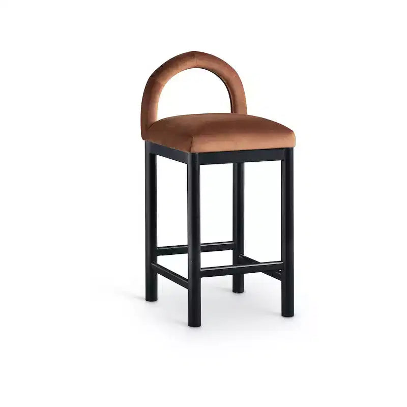 Tabouret de bar en velours