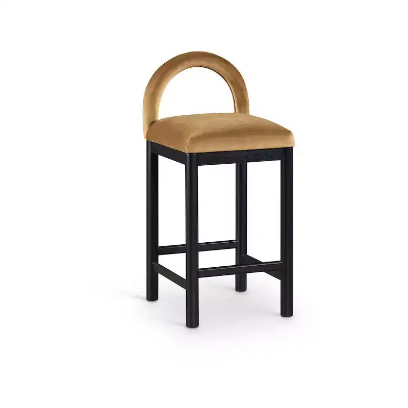 Tabouret de bar en velours