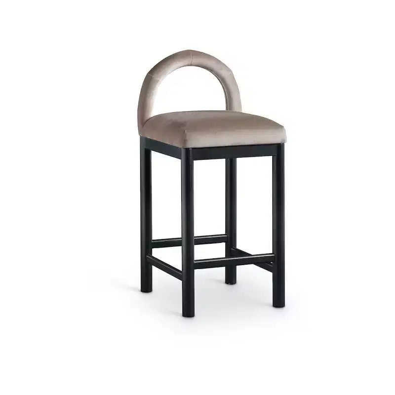 Tabouret de bar en velours