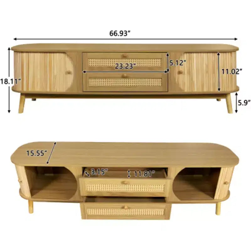 Meuble TV, Meuble TV en bois moderne Table console robuste