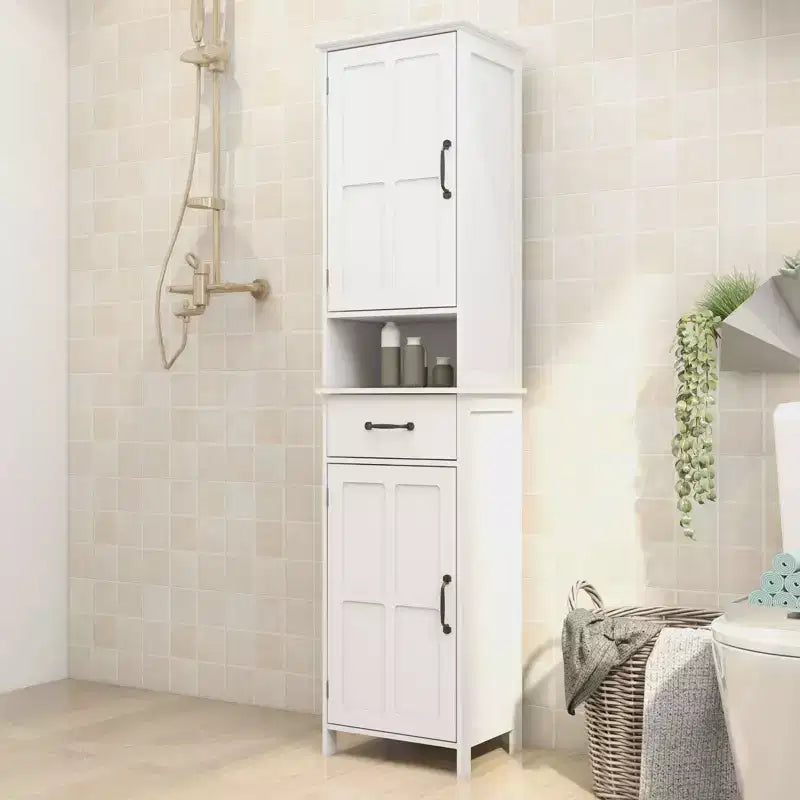 Meuble de rangement haut et étroit à double porte, Unité de rangement sur pied