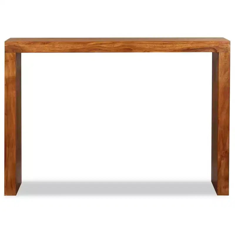 Console en bois massif finition miel