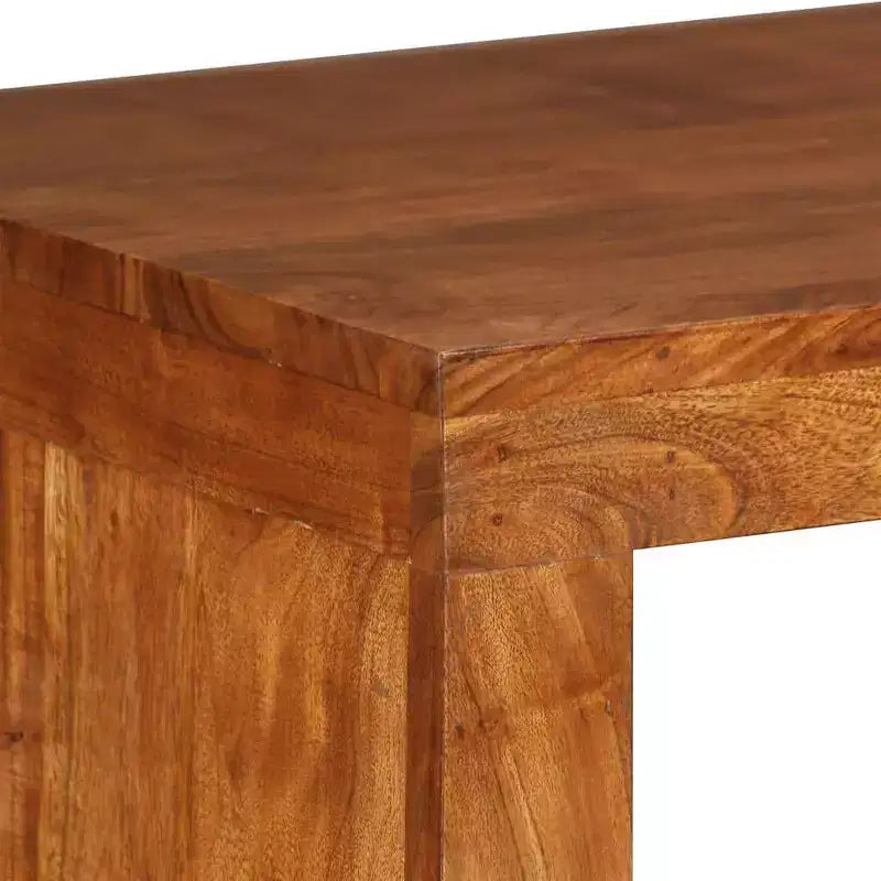 Console en bois massif finition miel