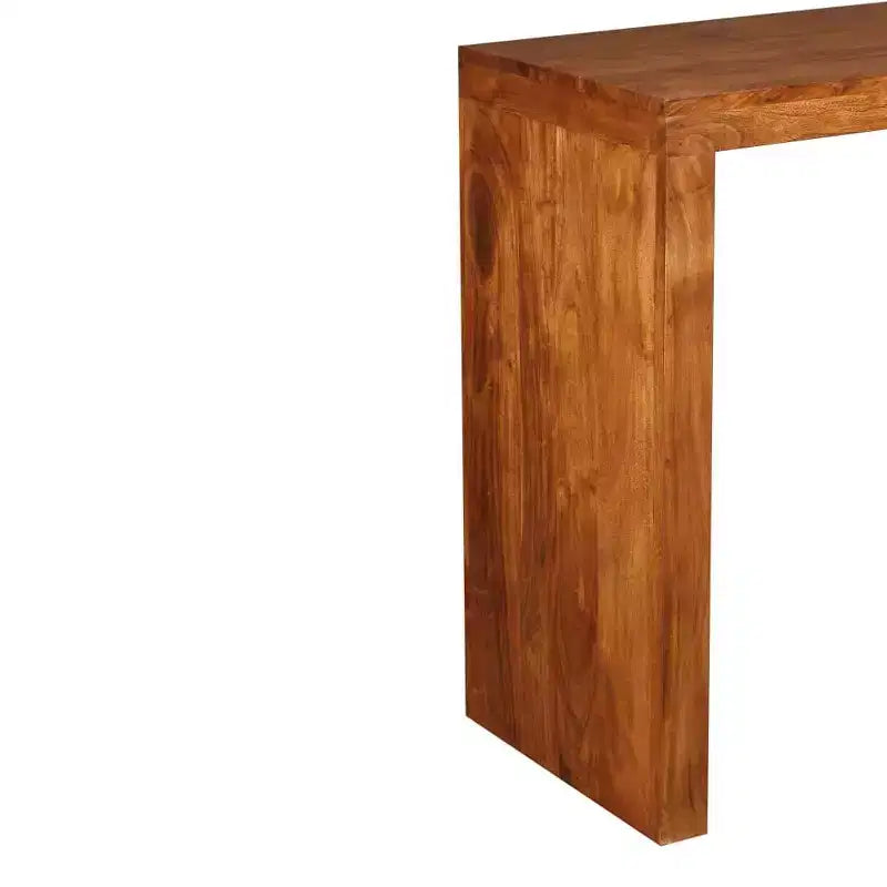 Console en bois massif finition miel