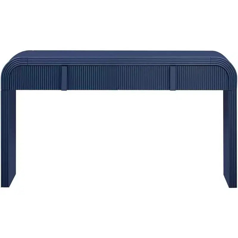 Console moderne brillante, buffet de rangement arrondi