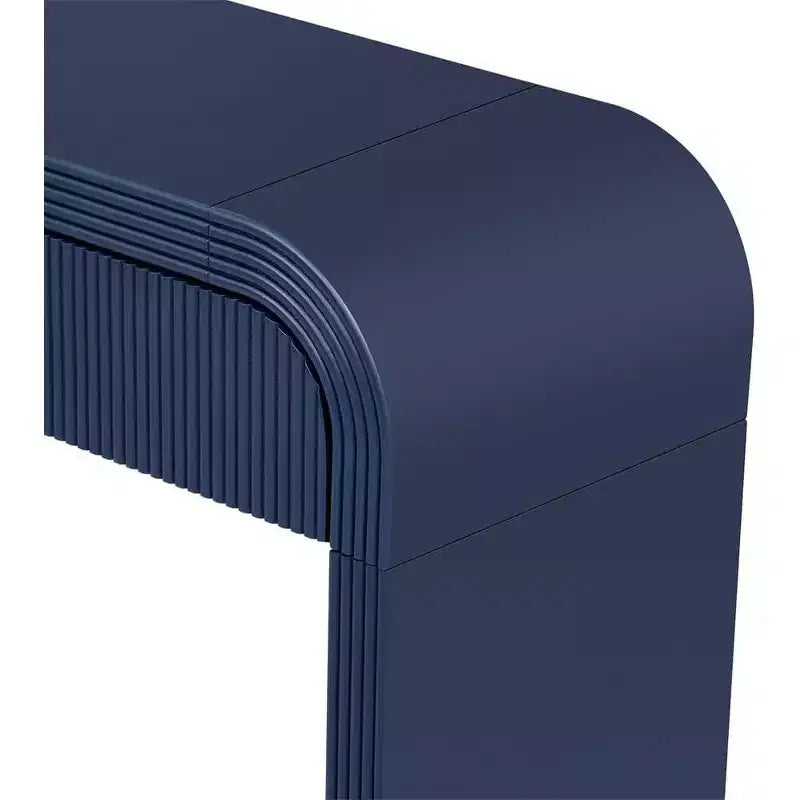 Console moderne brillante, buffet de rangement arrondi