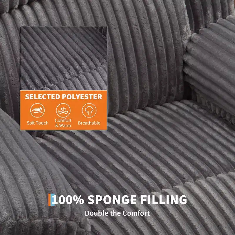Fauteuil inclinable releveur électrique en velours côtelé moelleux, Fauteuil releveur électrique