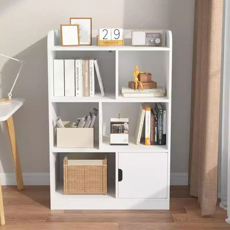 Étagère à livres 6 cubes, bibliothèque pour enfants, étagère autoportante à 3 niveaux