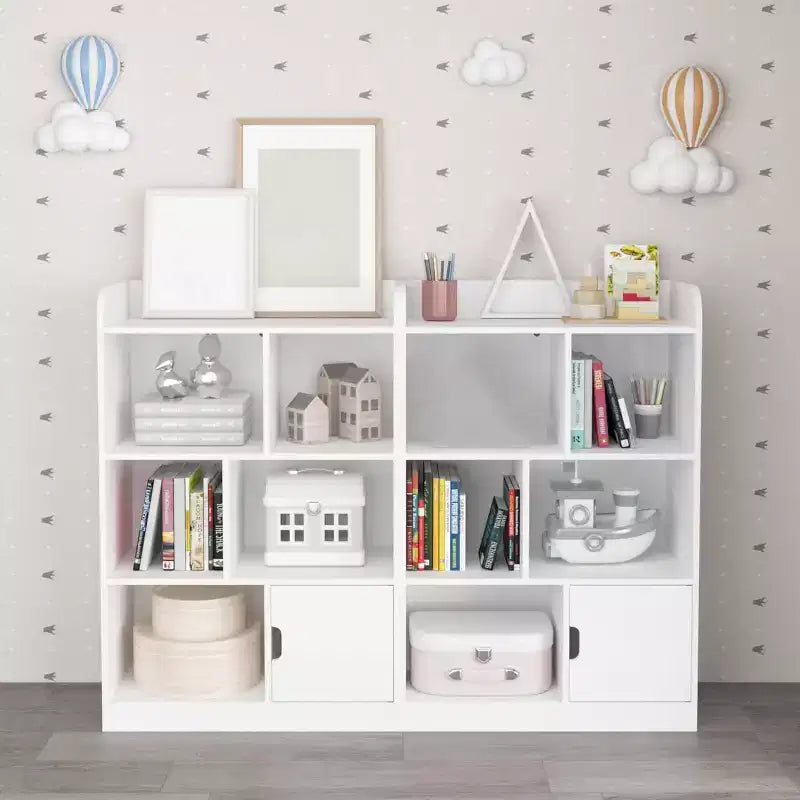 Étagère à livres 6 cubes, bibliothèque pour enfants, étagère autoportante à 3 niveaux
