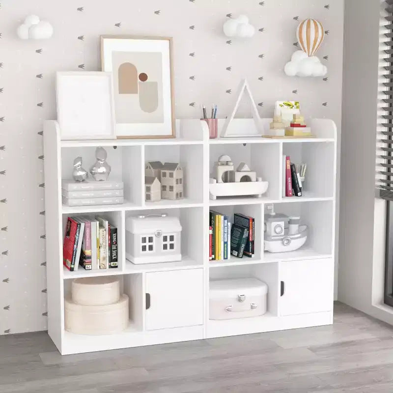 Étagère à livres 6 cubes, bibliothèque pour enfants, étagère autoportante à 3 niveaux