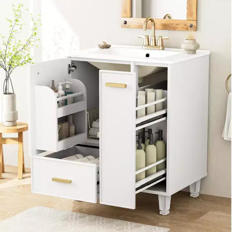 Meuble-lavabo pour petite salle de bain, Meuble-lavabo simple
