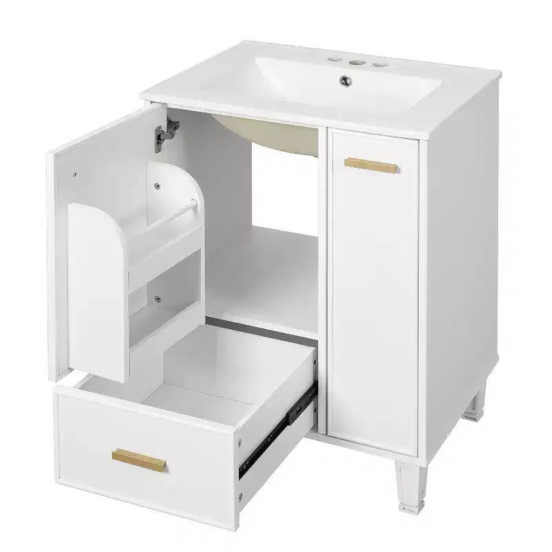Meuble-lavabo pour petite salle de bain, Meuble-lavabo simple