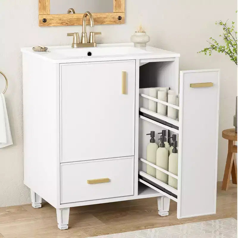 Small Bathroom Vanity with Sink, Single Sink Bathroom Vanity