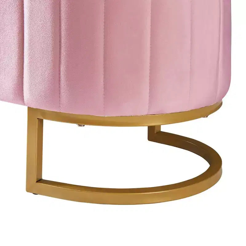 Banc de rangement capitonné élégant avec boutons touffetés