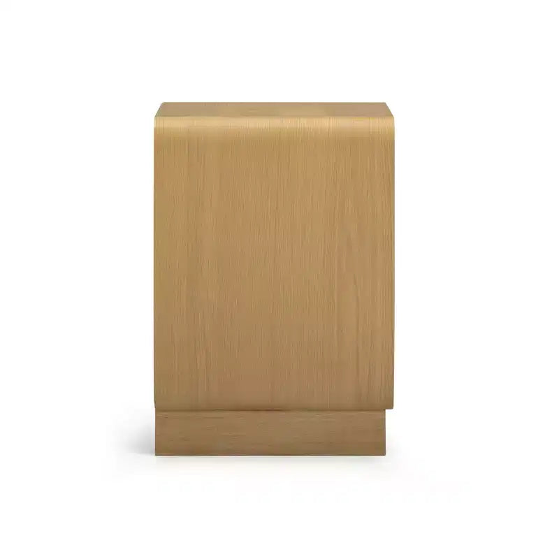 Table de chevet moderne en bois à 2 tiroirs avec ouverture par pression