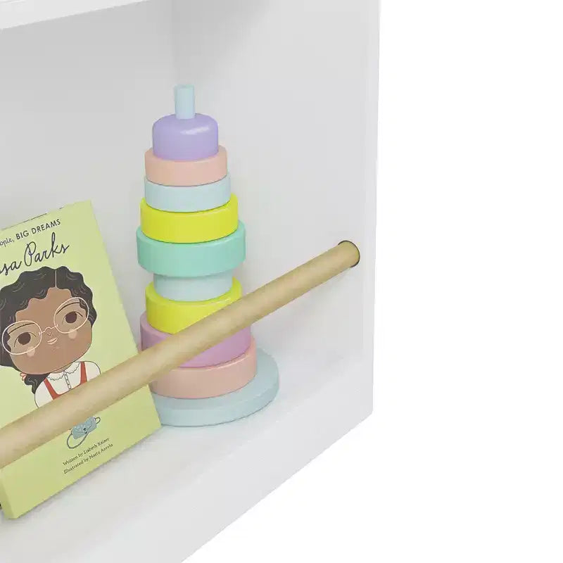 Bibliothèque pour enfants à 3 niveaux, Organisateur de rangement pour livres de bébé