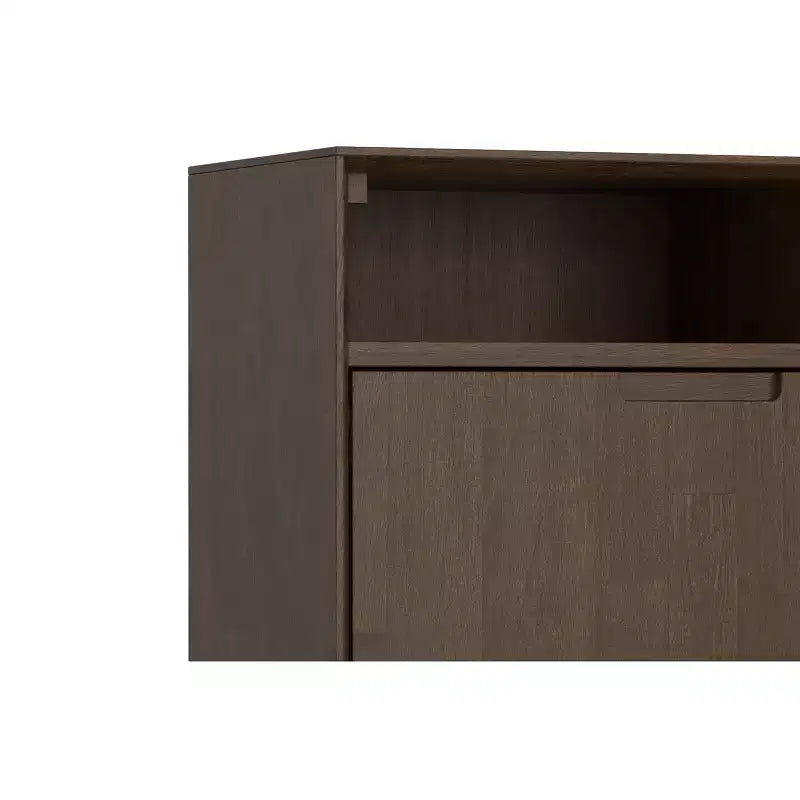 Meuble de rangement pour entrée en bois massif, style industriel moderne