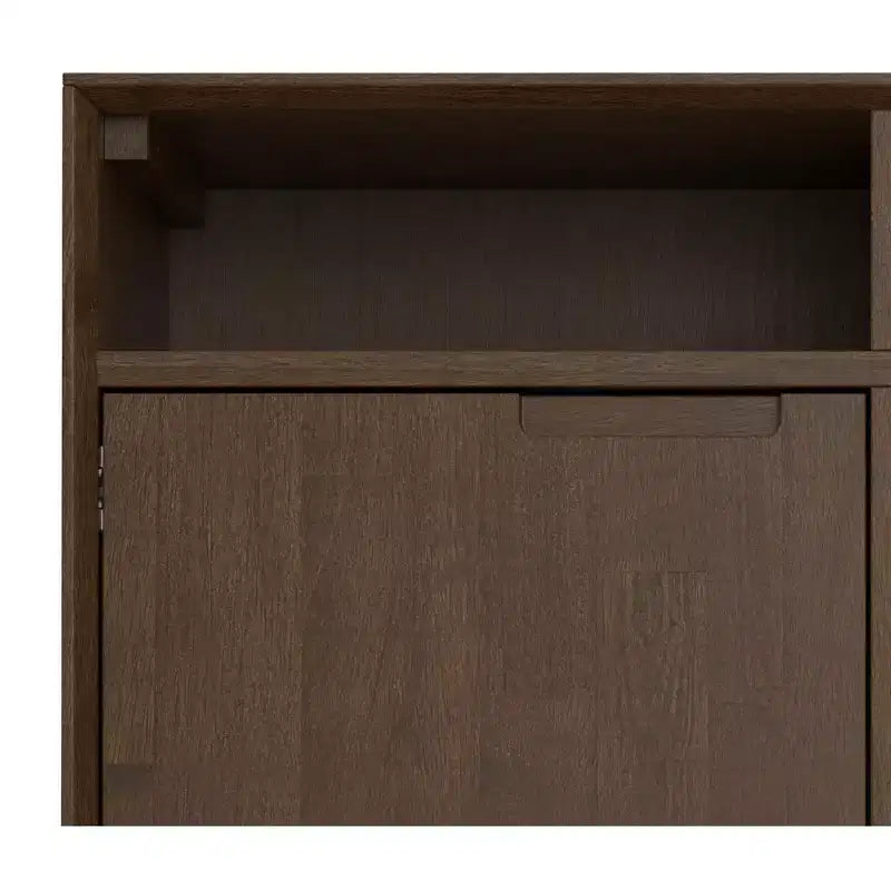 Meuble de rangement pour entrée en bois massif, style industriel moderne