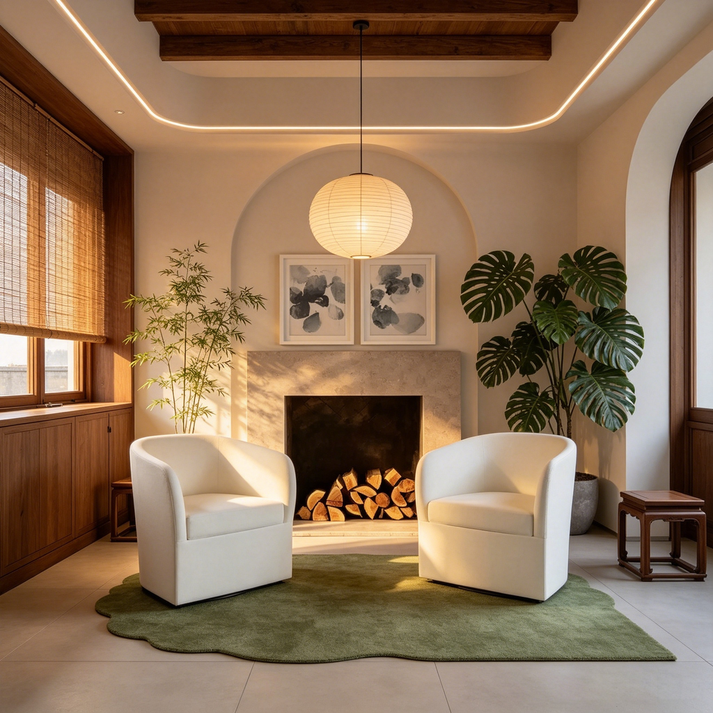 Fauteuil pivotant de style moderne