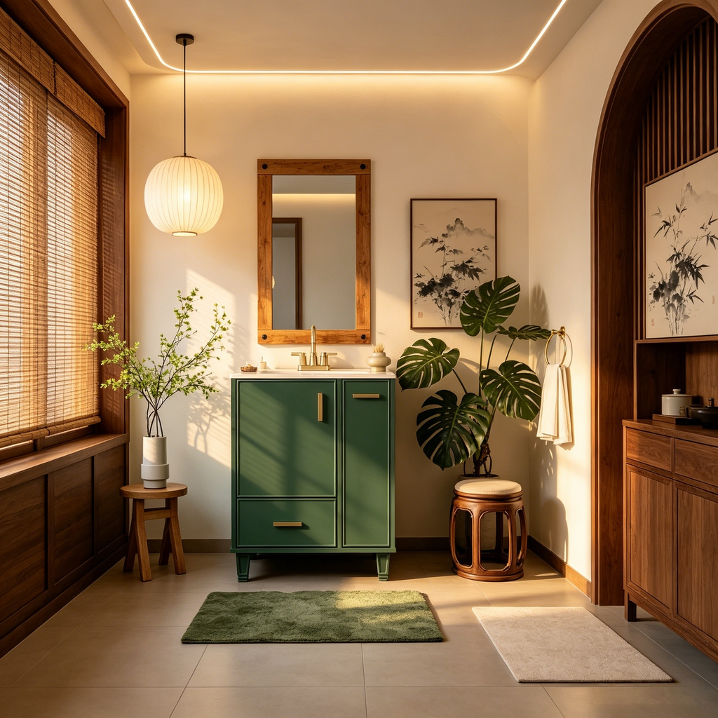 Meuble-lavabo pour petite salle de bain, Meuble-lavabo simple