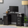 Bureau d'ordinateur avec plateau coulissant pour clavier Table de travail pour bureau à domicile