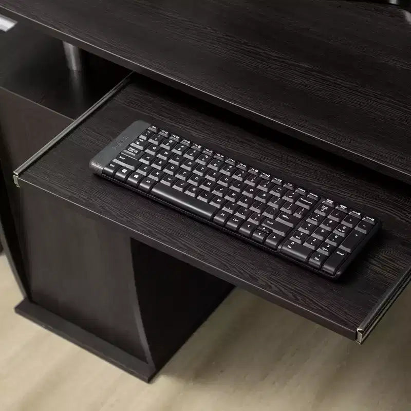 Bureau d'ordinateur avec plateau coulissant pour clavier Table de travail pour bureau à domicile
